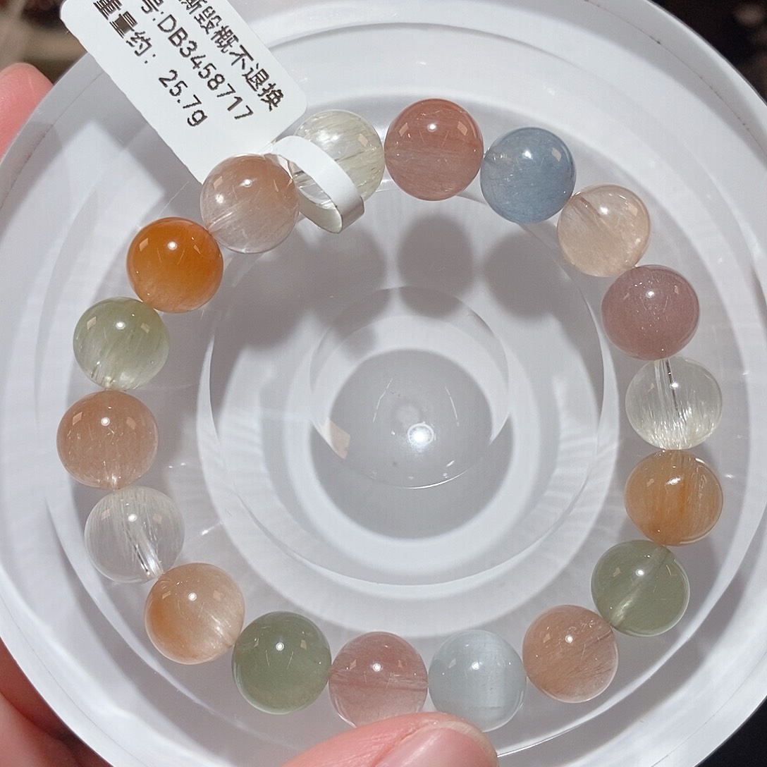 水晶手链未镶嵌F彩兔毛10