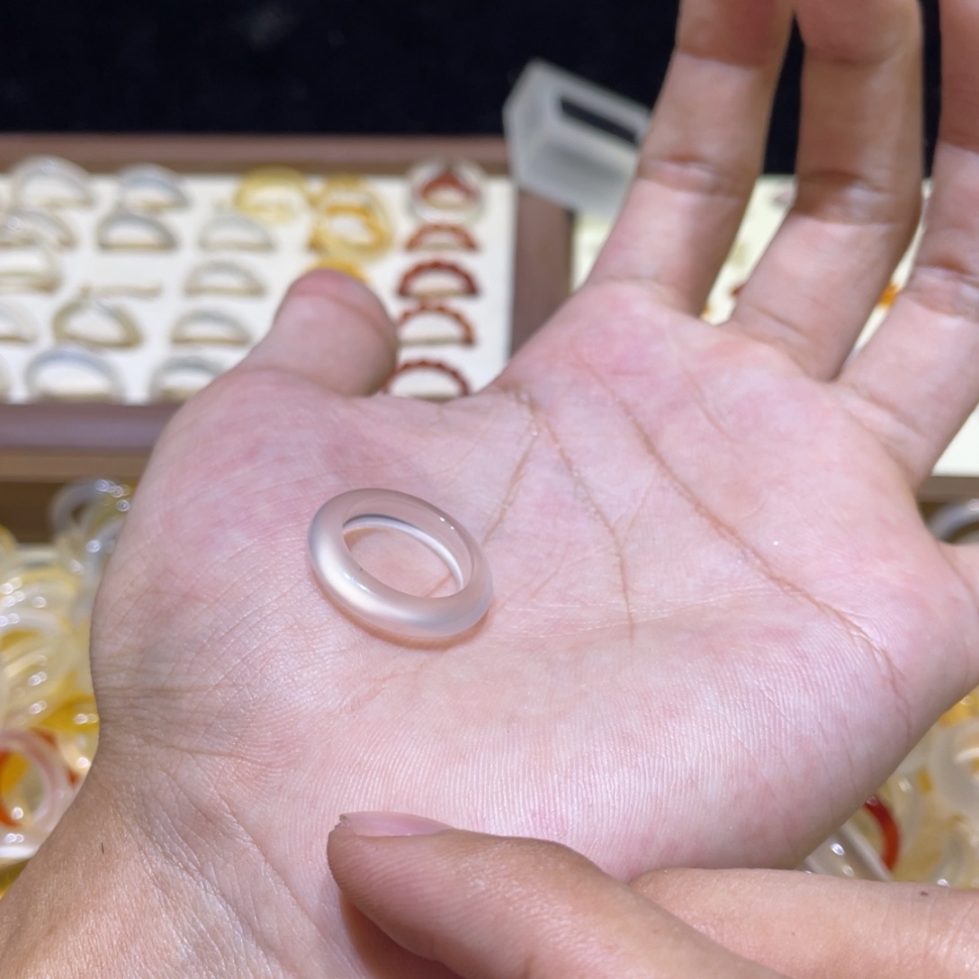 玛瑙/玉髓合金戒指48号港10