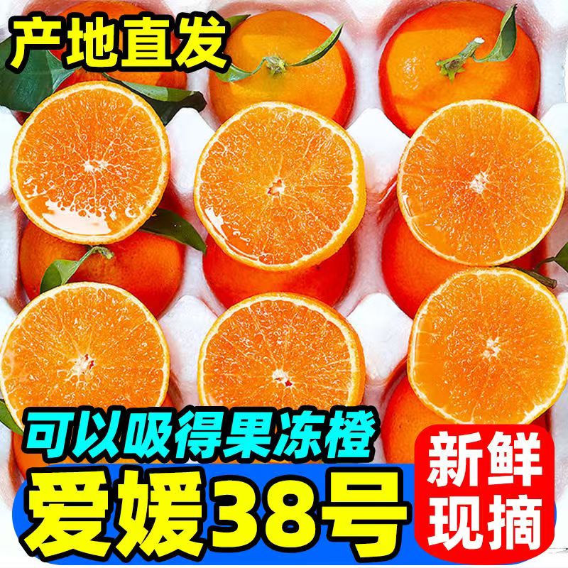 【H农家果园直采】四川正宗爱媛38果冻橙 果肉爆甜多汁细腻化渣！
