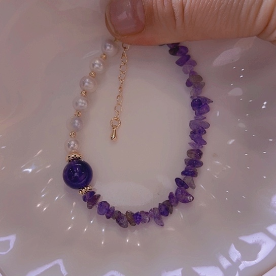 淡水珍珠手绳合金