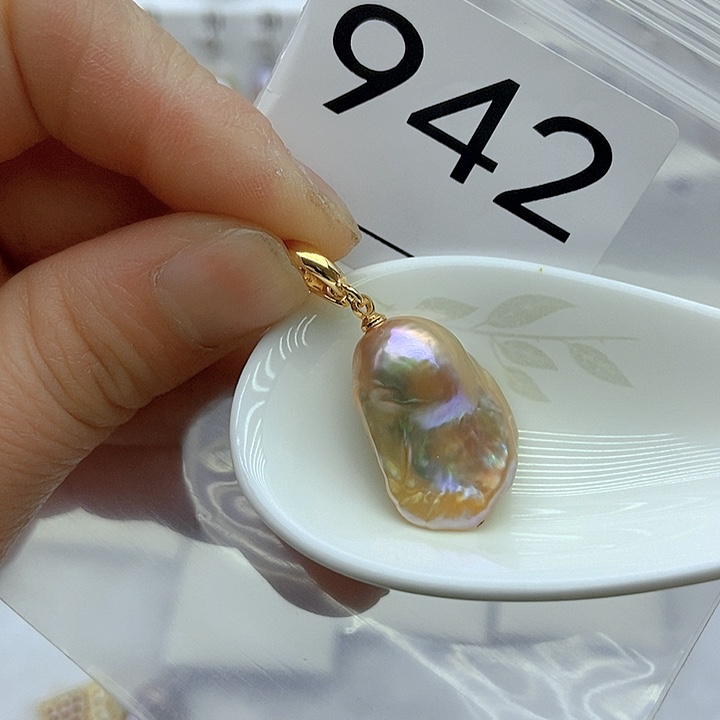 淡水珍珠颈饰银S925镶嵌