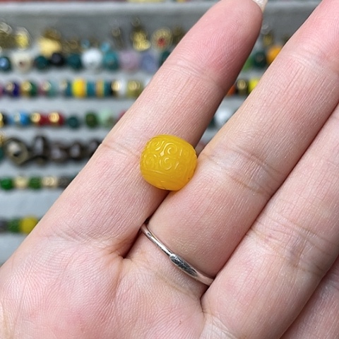 玛瑙/玉髓颈饰合金多乾文玩配饰桶珠