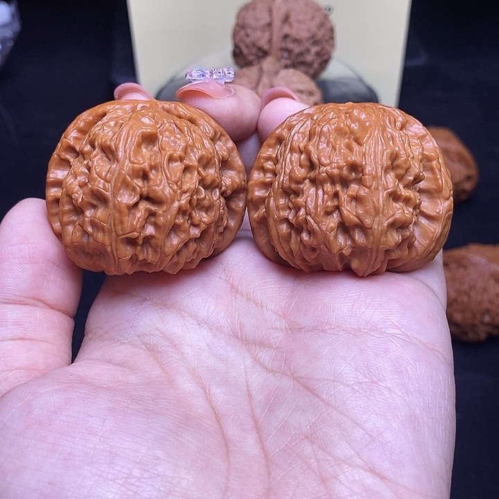 核桃把件42闷白已打底126