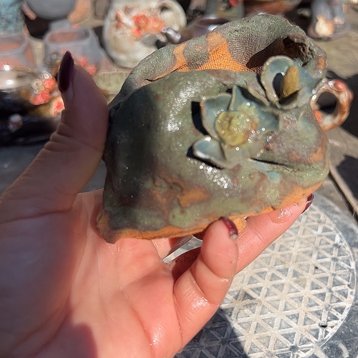 瑕疵处理 新年福利手工粗陶高温