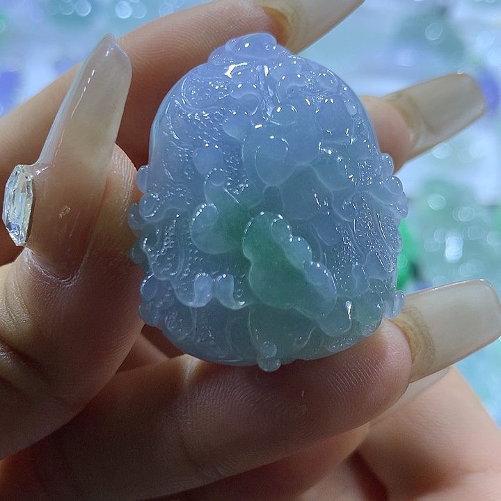 翡翠未镶嵌颈饰天然翡翠A货吊坠