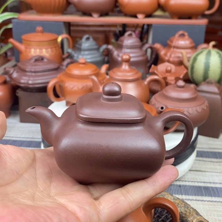 紫砂茶壶全手工传炉130-260cc原矿老紫泥