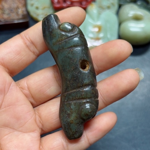 吊坠白玉菩提把件