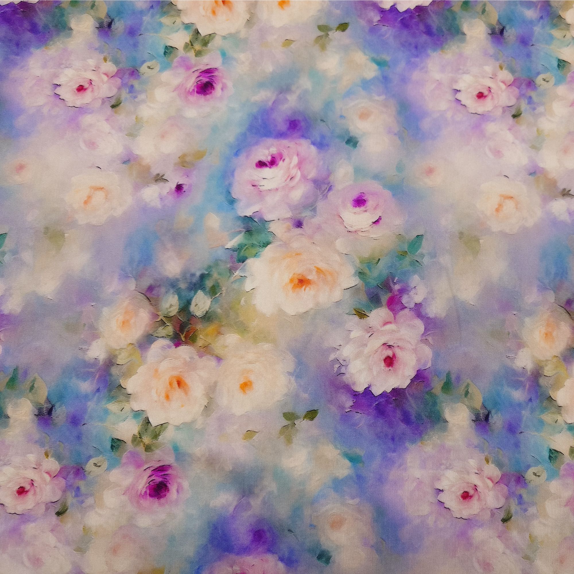 【棉绸.雾里繁花】新款棉绸面料（3米包邮）