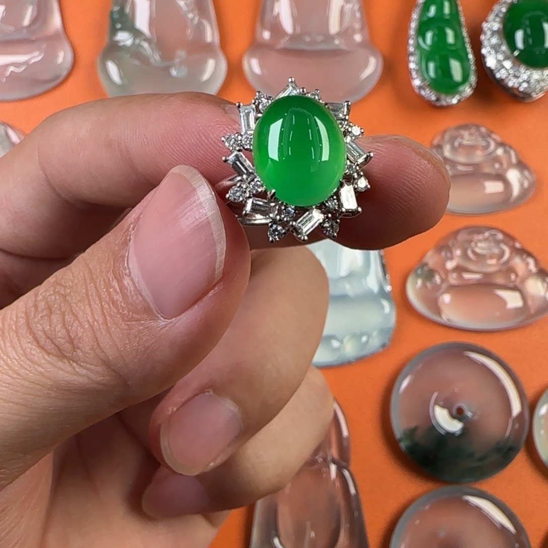 定制翡翠未镶嵌天然