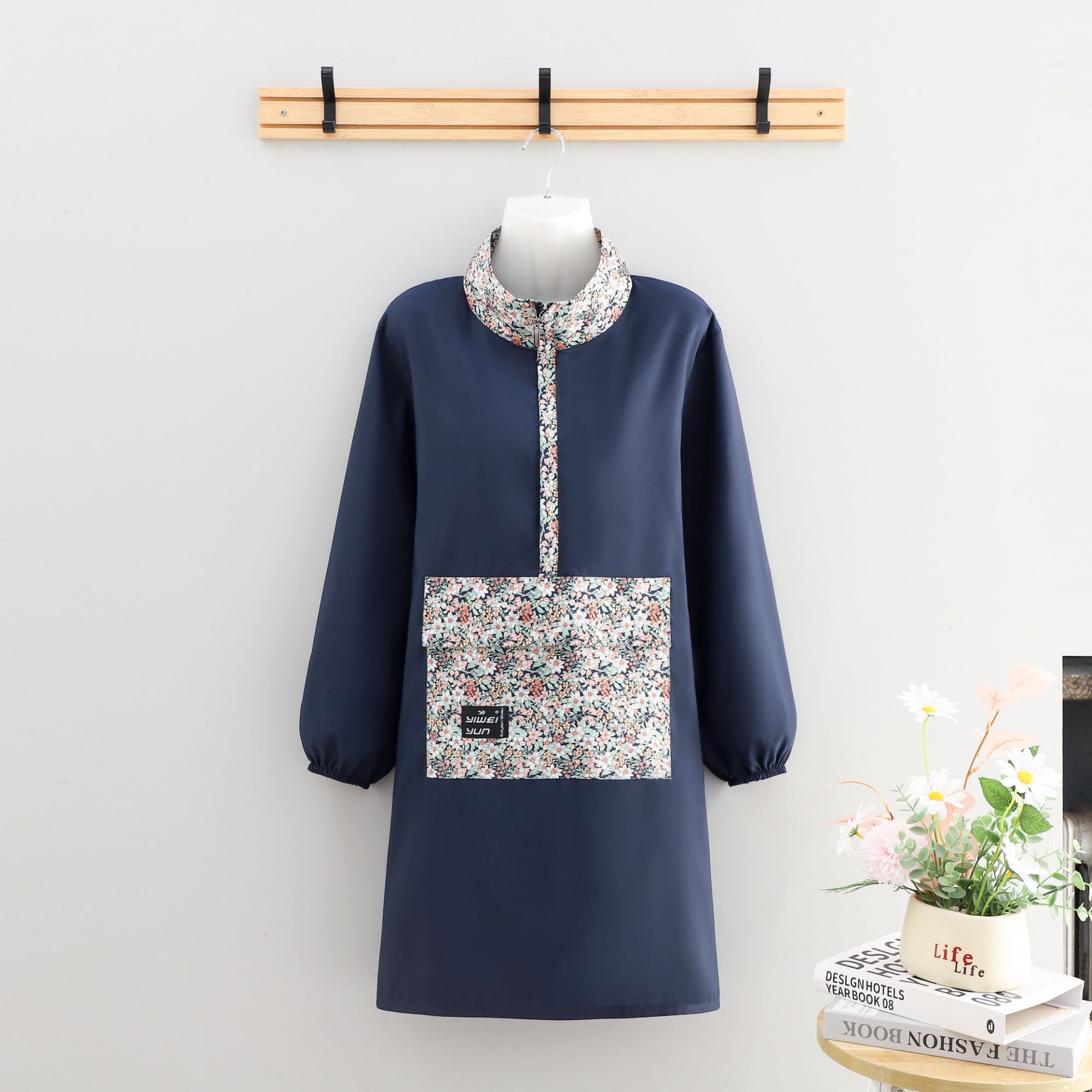 耐磨家用做饭干活复古民族风围裙洋气家用韩版