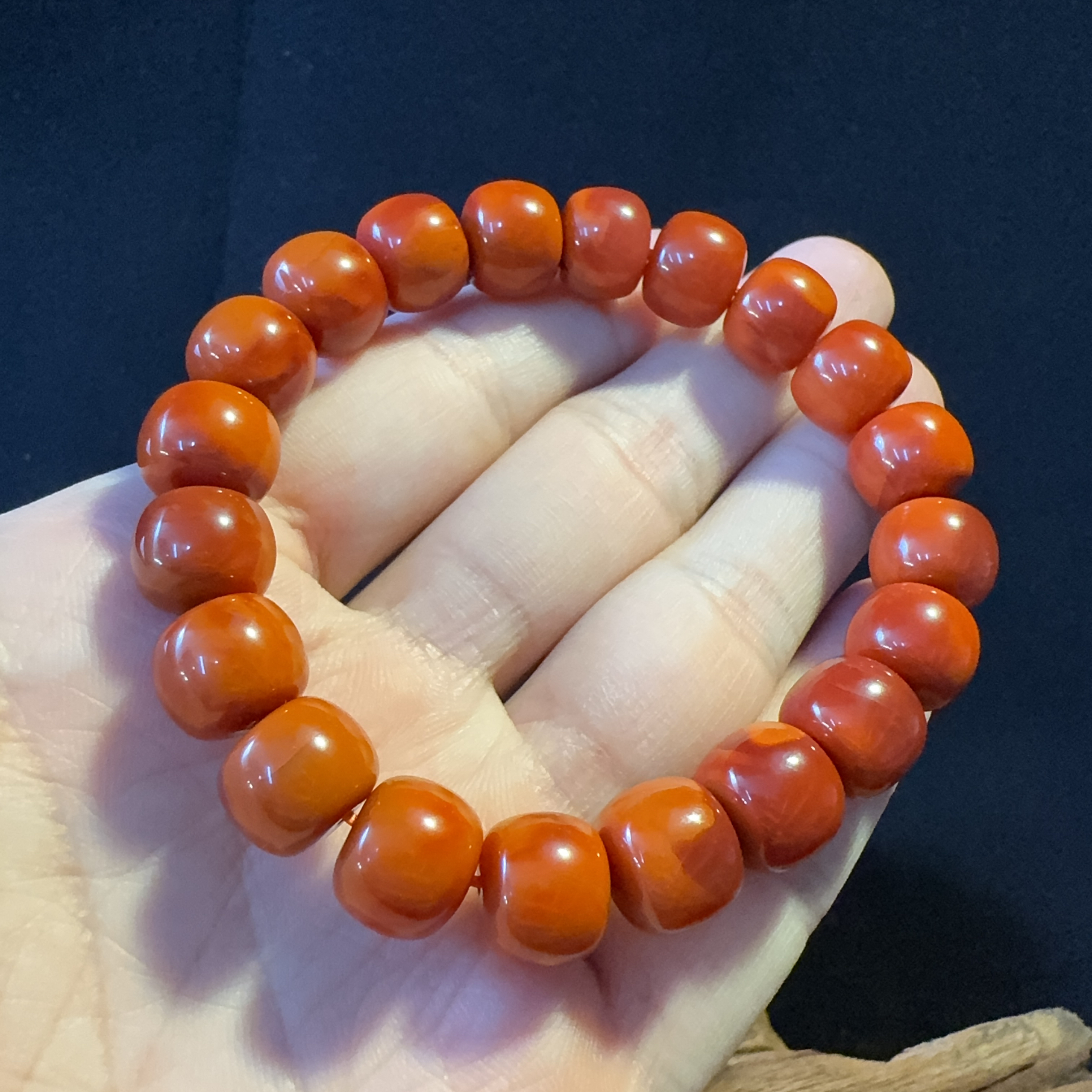 专标 | 典藏级南红玛瑙老型珠手串11-11.5mm
