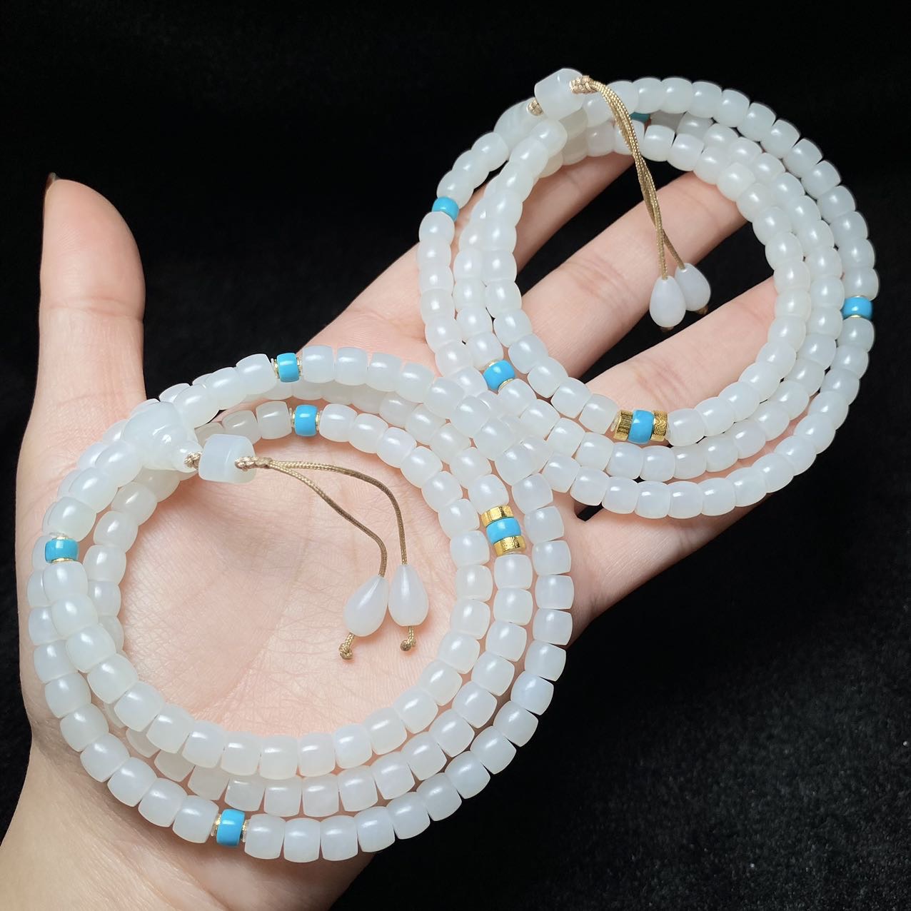 【云上好物】15 DS06722-和田玉DIY项链-多样性发一件-5.5mm+（JG）