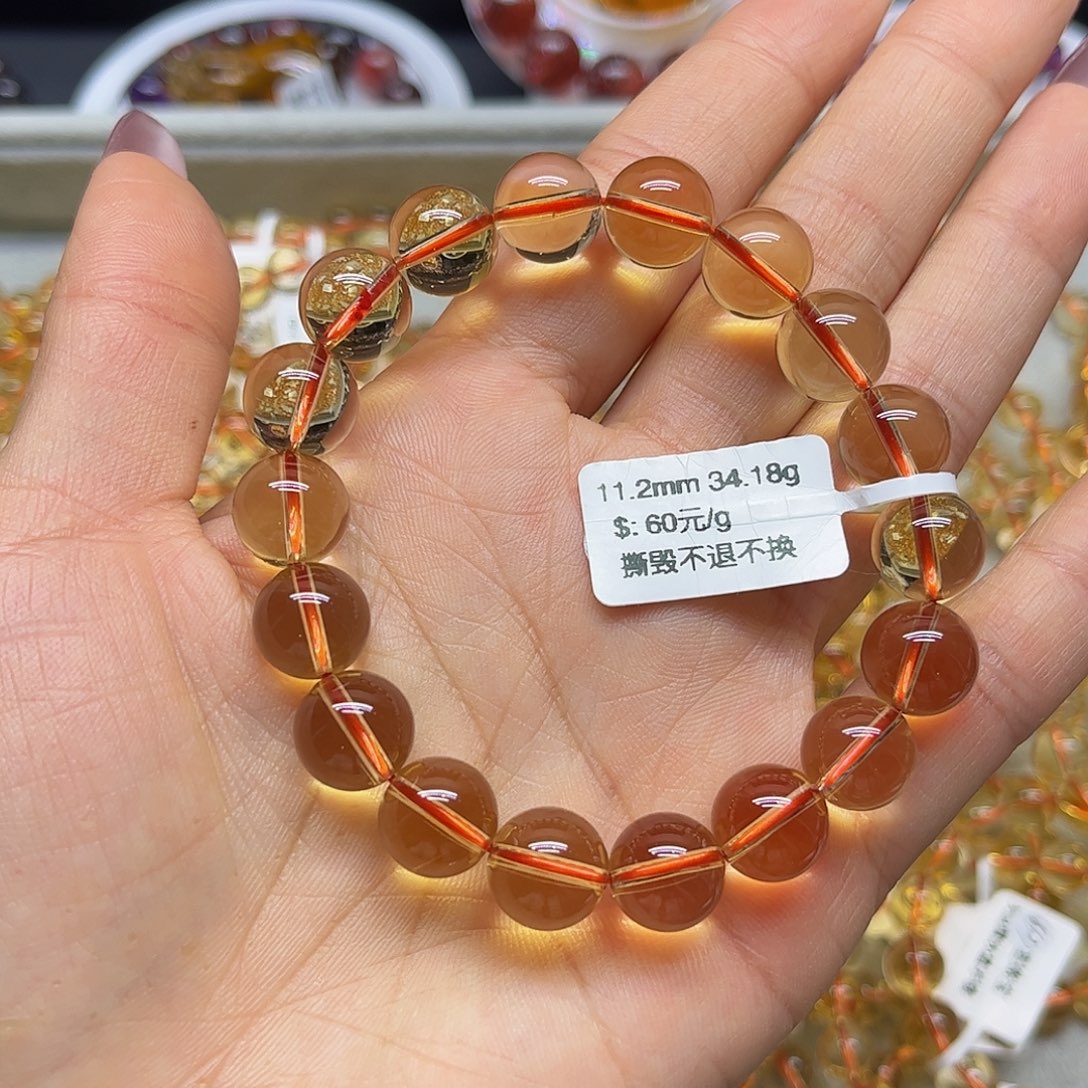 水晶未镶嵌手链手链