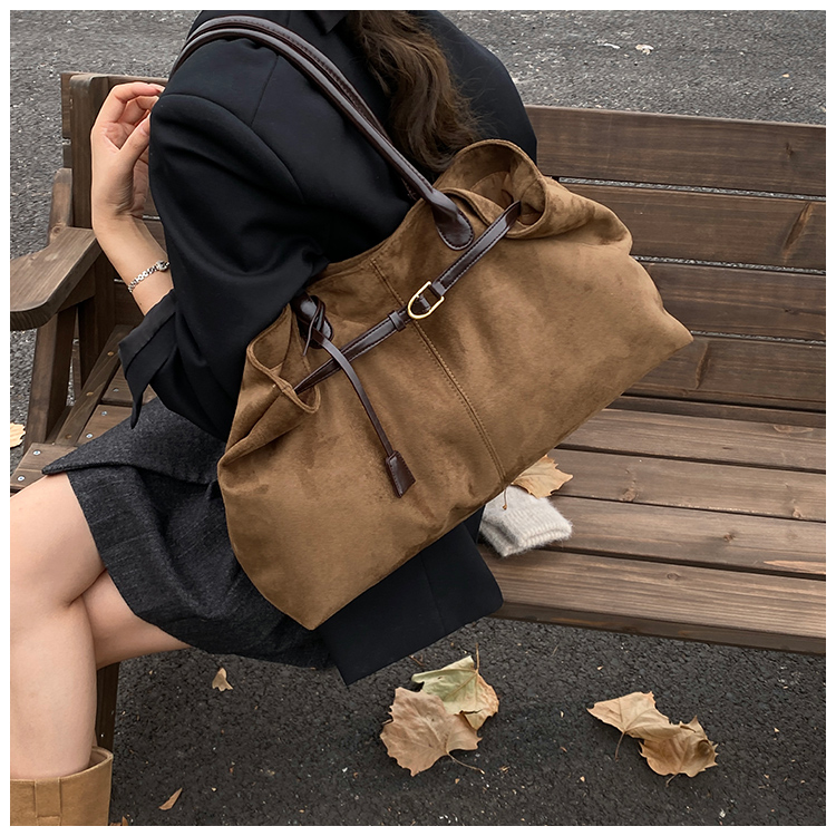 【漫威蒂尼】美拉德复古托特包ins时尚单肩小众设计通勤简约风