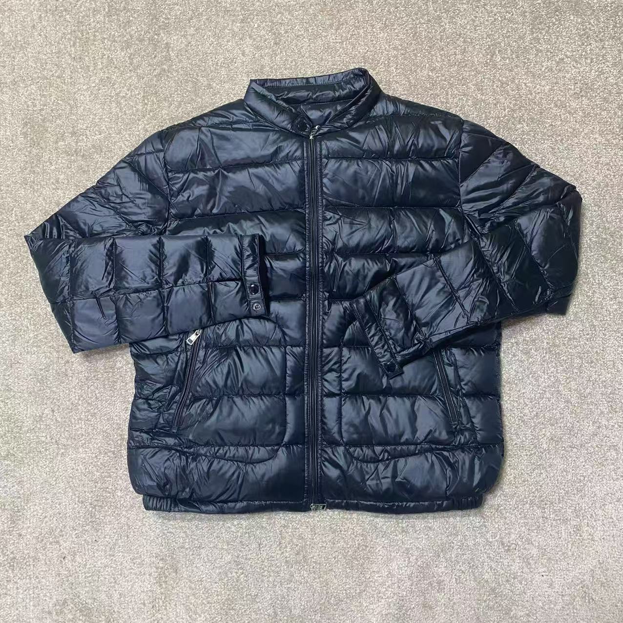 Sweet DD情侣款冬季短款黑色夹克领休闲羽绒服