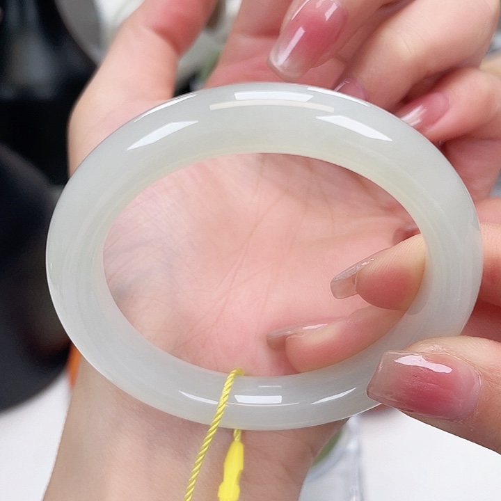 和田玉手镯5354未镶嵌