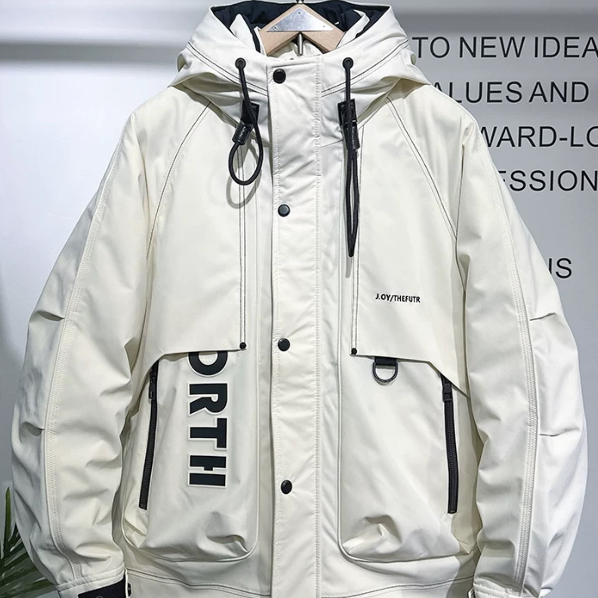 9029男士冬季户外工装连帽设计感羽绒服丹姐推荐