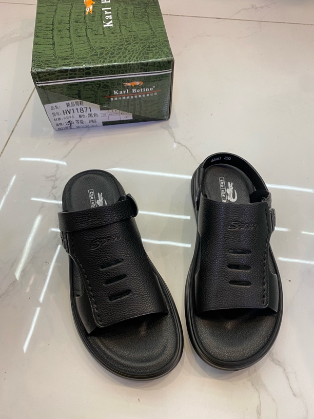 头层牛皮男士凉鞋 可两穿