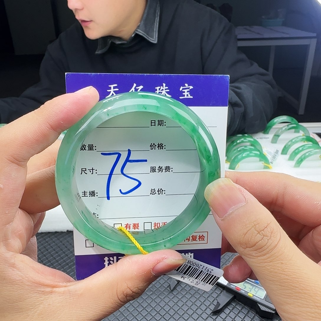 石英质玉（非洲翠）未镶嵌手镯54