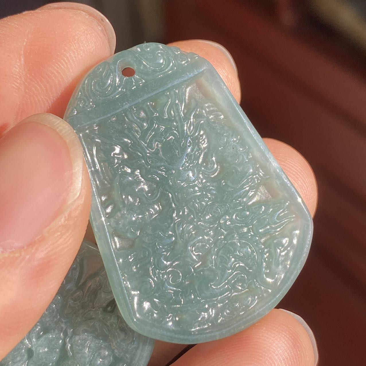 【刘云天专属】YT68668-危料翡翠吊坠-多样性发其一-38*27*3mm（17）