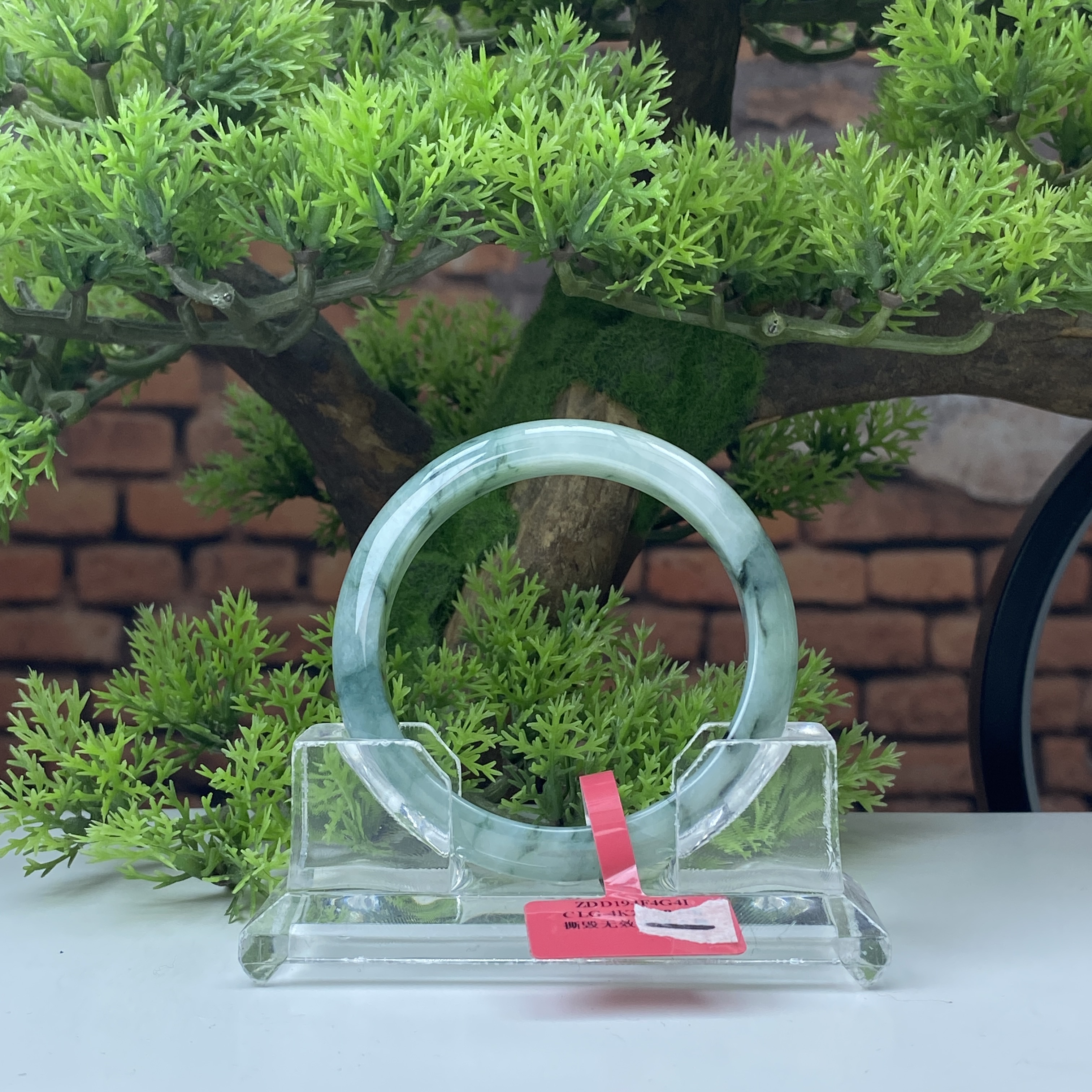 57.8【刀客砍价王】燕子-天然缅甸A货翡翠手镯(微瑕)  H1