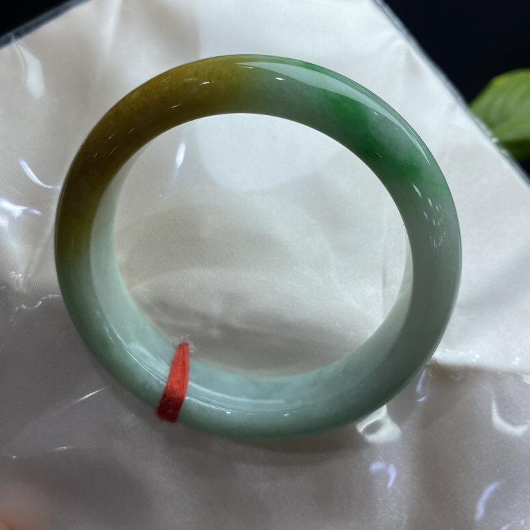 双彩黄加绿55圈口特色