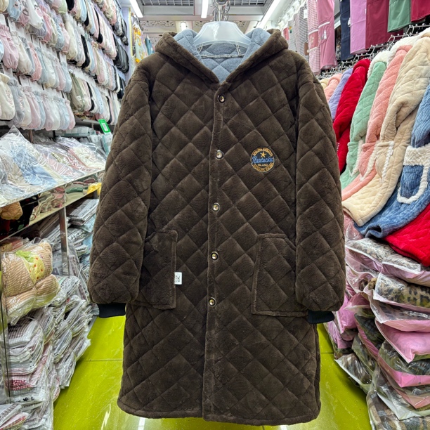 2024新款男士提花牛奶绒特厚柔软舒适外穿家居服外套（牛奶绒男款）