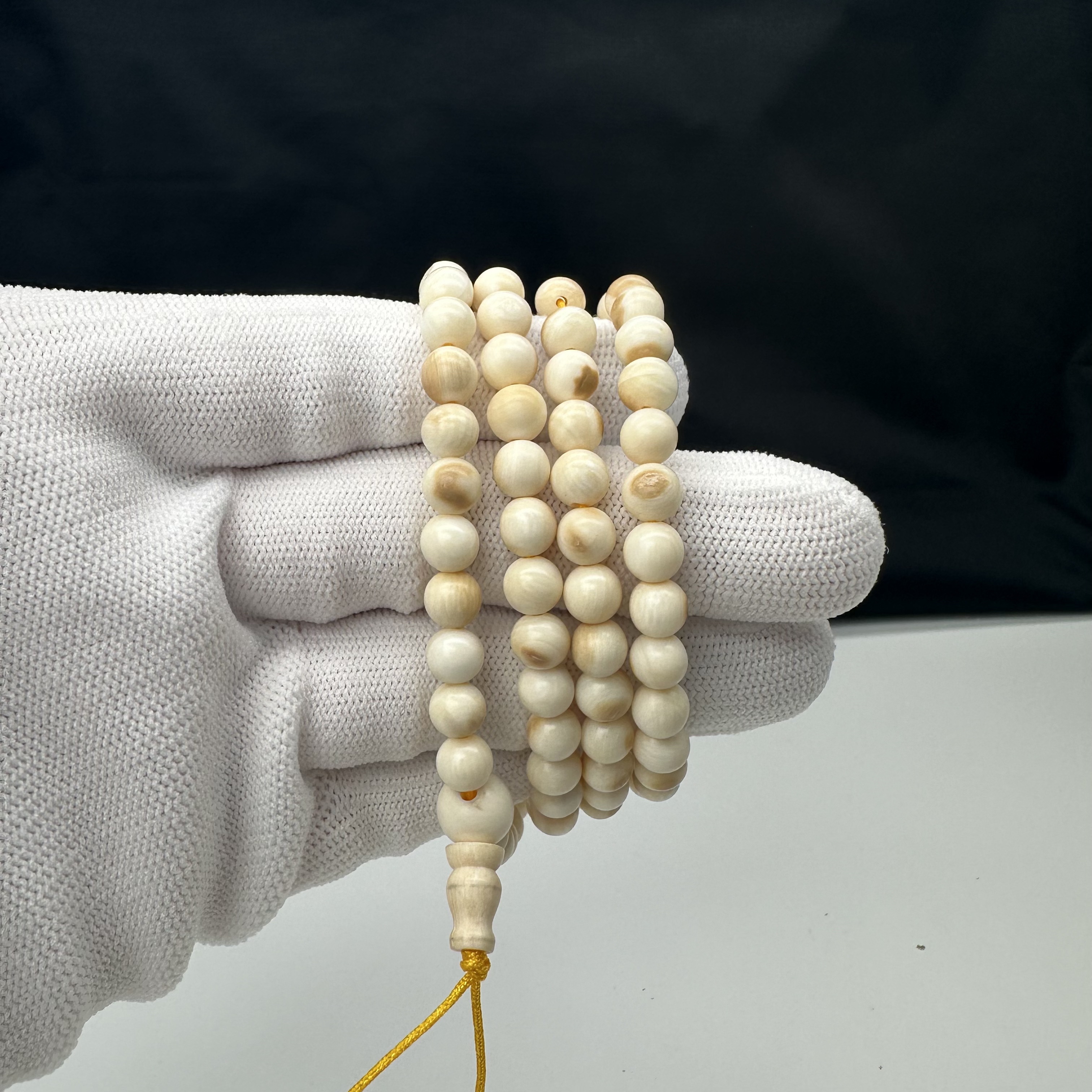 DEZHI/德志瑕疵有裂6mm/108颗原色猛犸珠串Y992