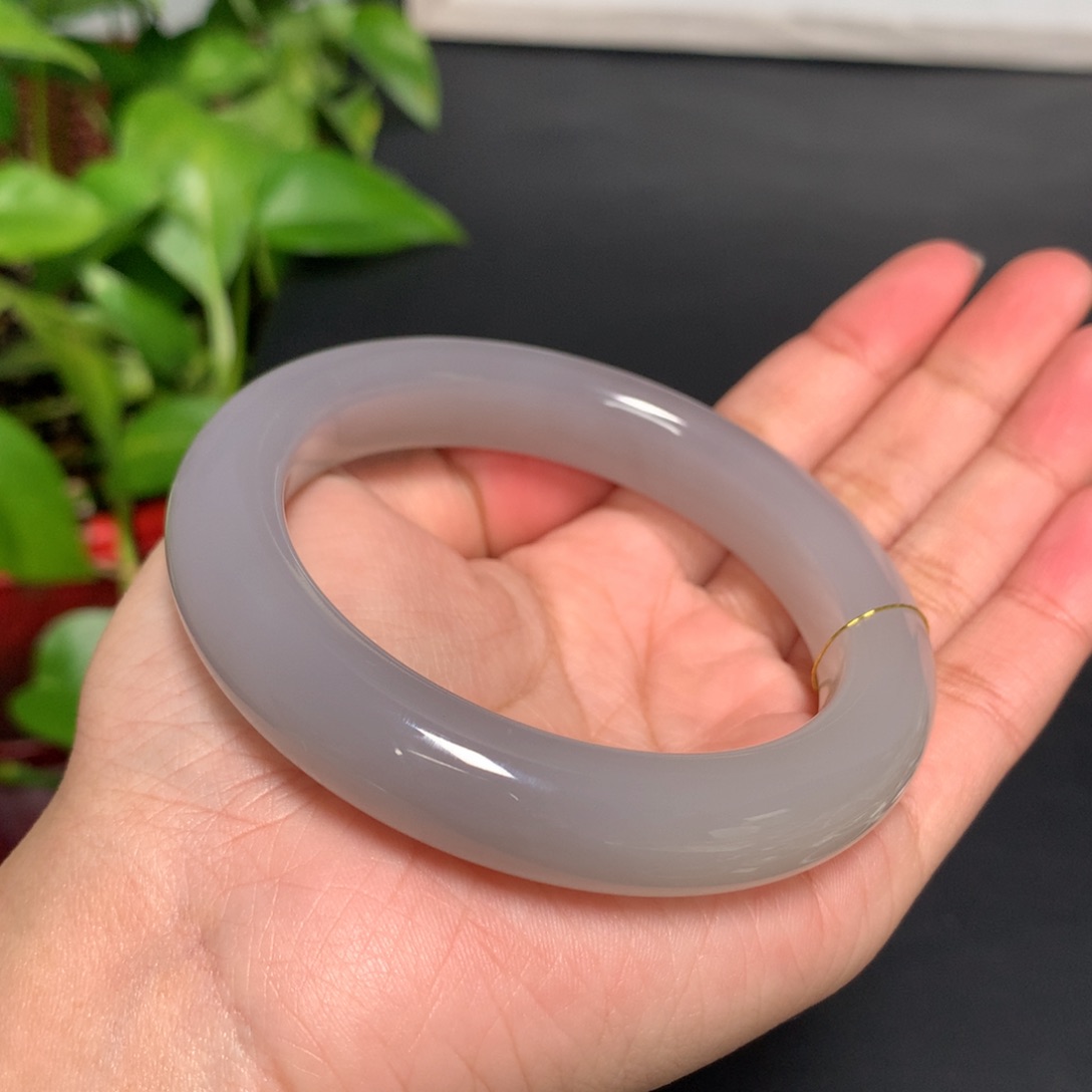 和田玉手镯未镶嵌59