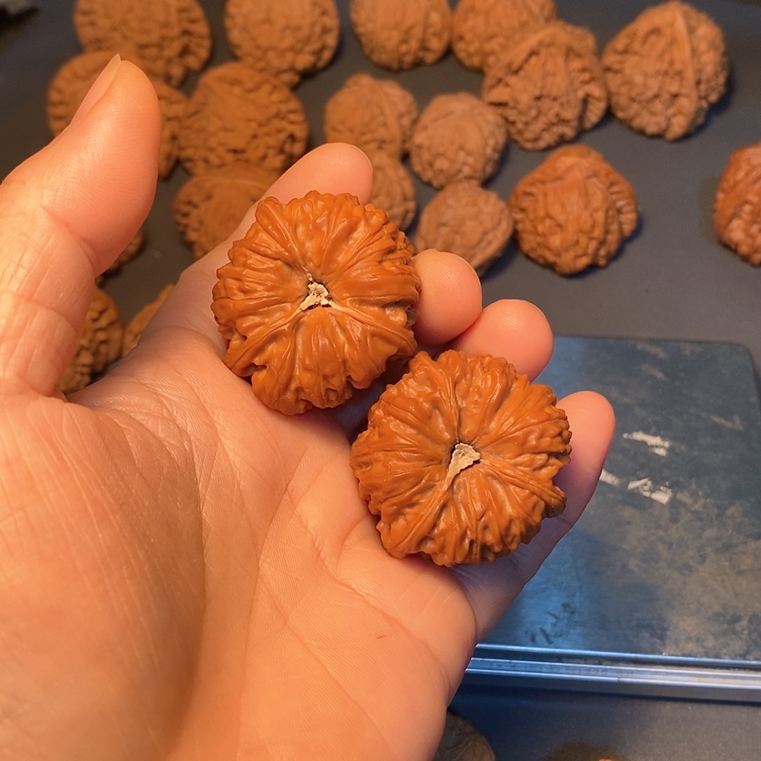 把件文玩核桃观**舍凹底3棱