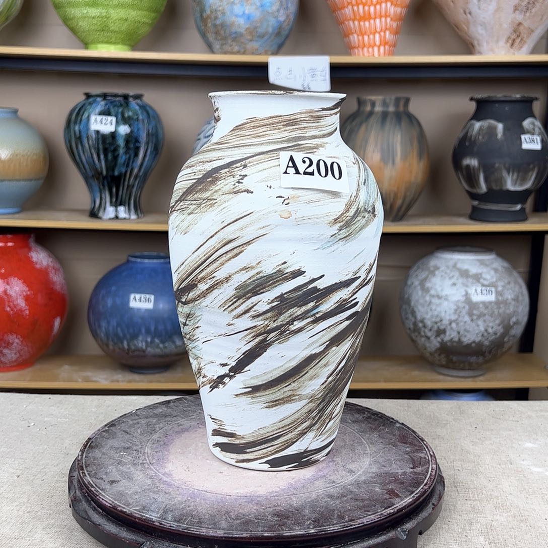 陶瓷200花瓶摆件创意的