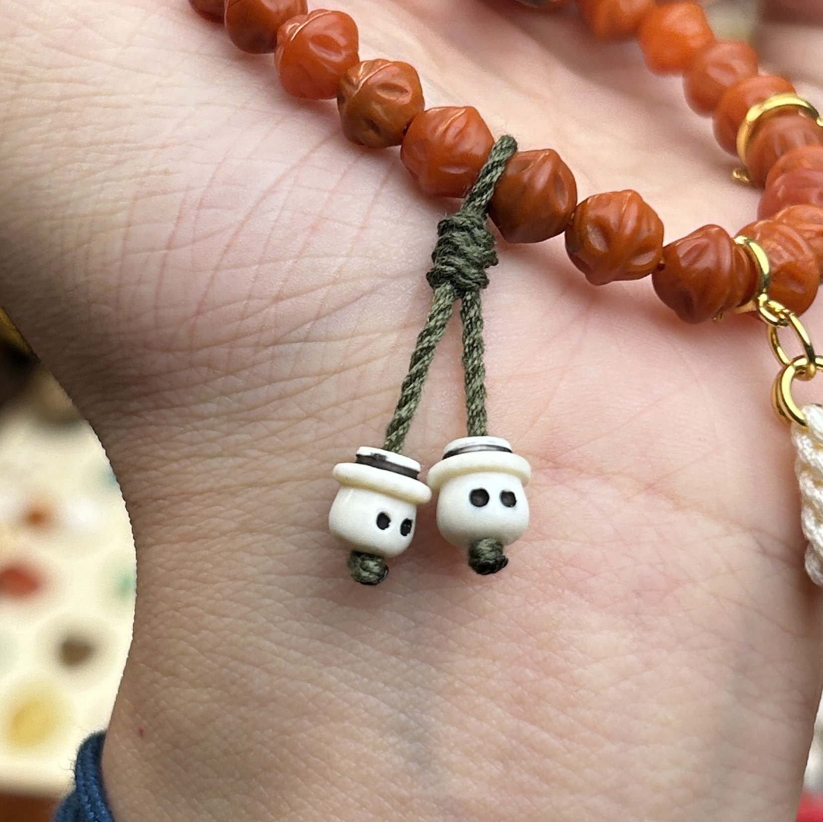 GY「猛犸小帽子一对小提溜」｜文玩配饰