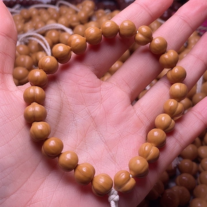 英***子手串猴头核桃11尺寸镜面柯基屁桃手持全品无暇