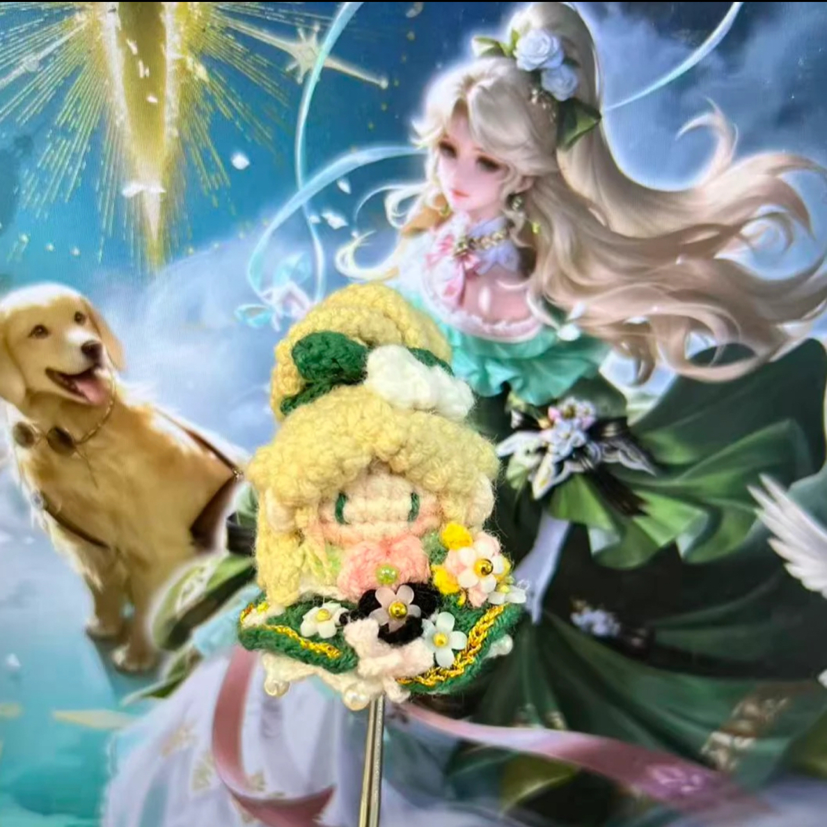 纯手工毛线钩织动漫游戏IP人物款软糖重工定制玩偶