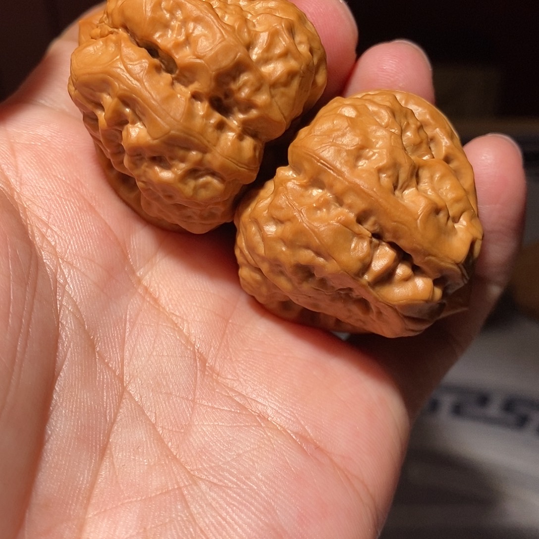 文玩核桃把件010延庆三角蛙39+44尺