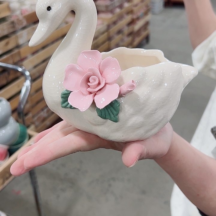 有孔.凑满10元发货多肉陶瓷花盆！