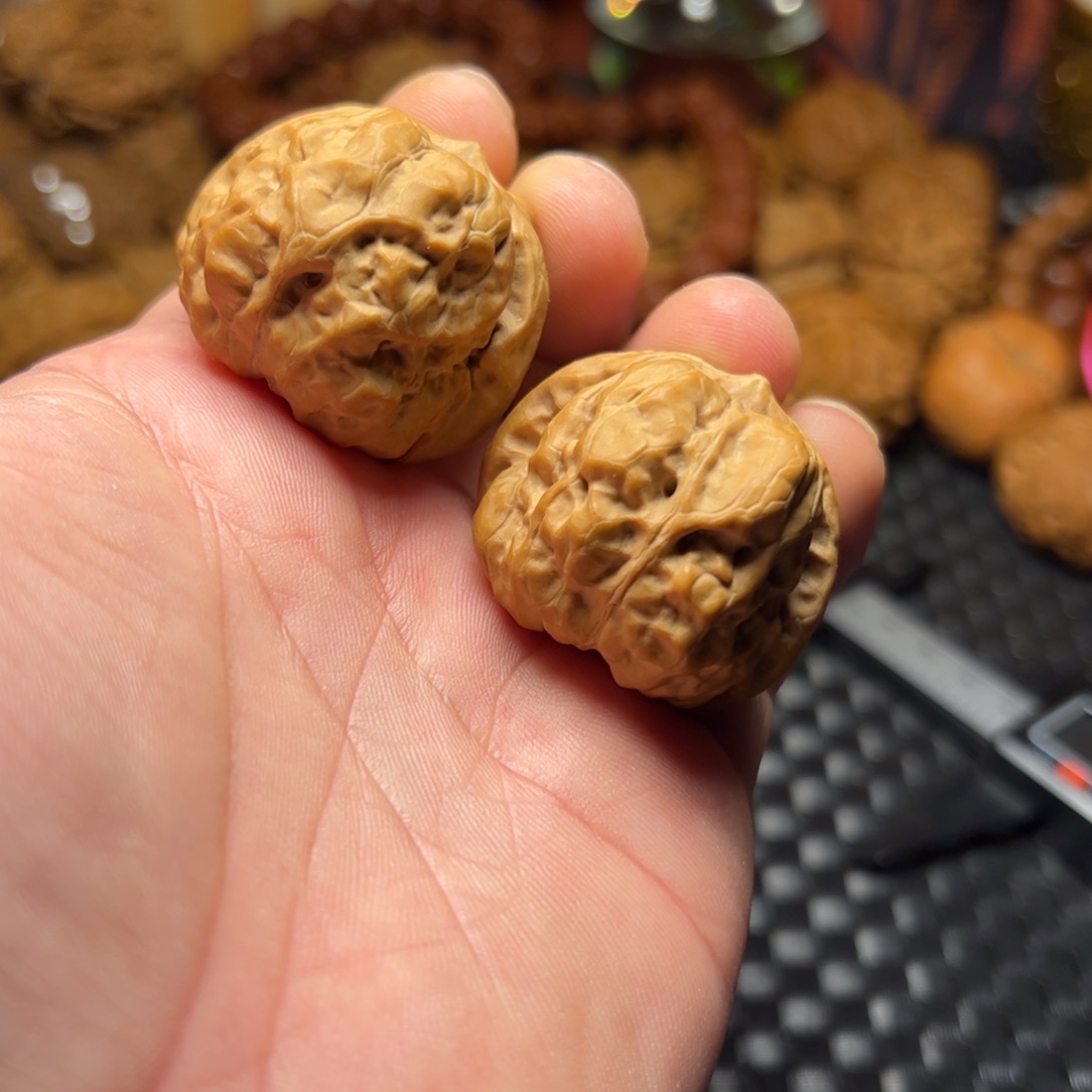 文玩核桃手串蛤蟆头尺寸37