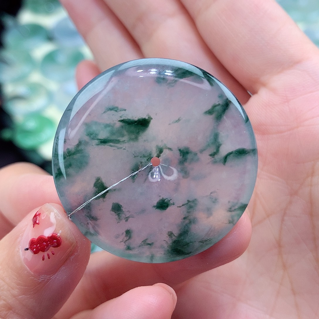 翡翠颈饰未镶嵌78翡翠36.7/6.4