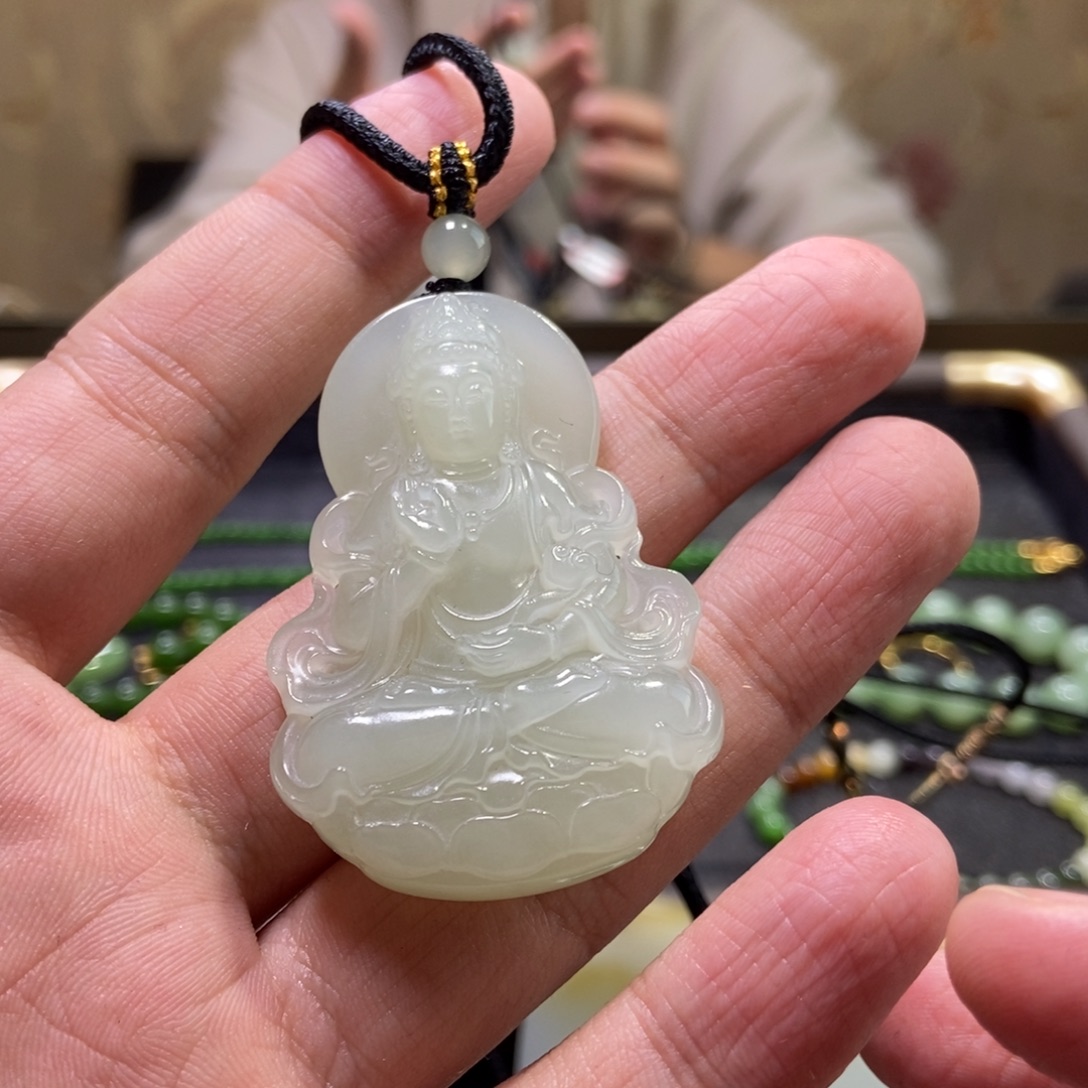 和田玉未镶嵌吊坠(不含链)