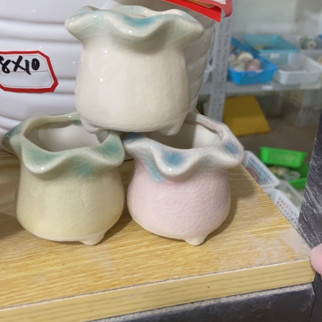 红陶高温陶瓷花盆