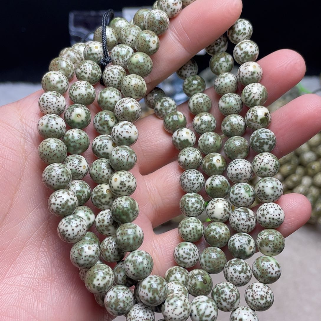 吊坠星月菩提10尺寸，青花瓷，带备籽