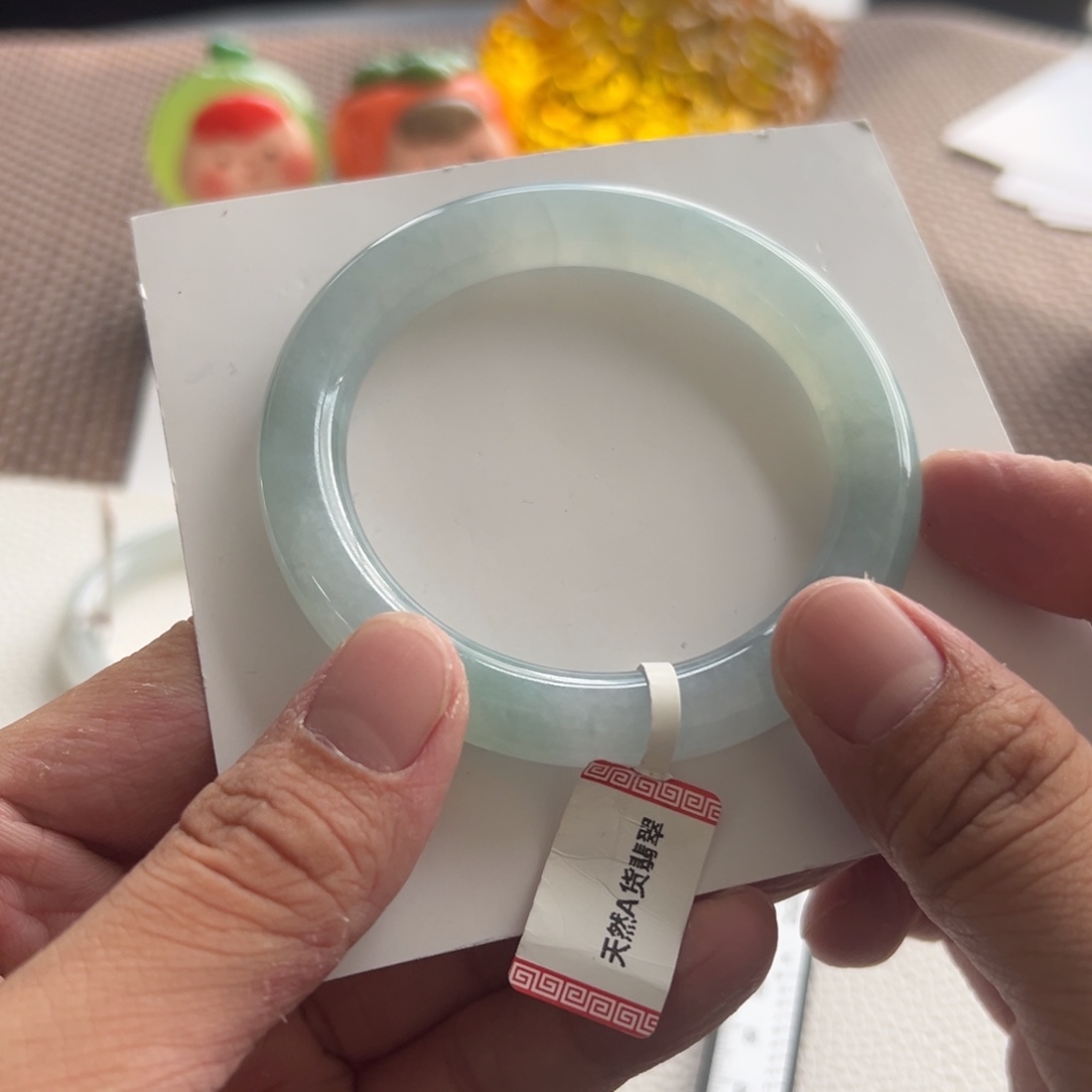 翡翠未镶嵌手镯13号 53.8