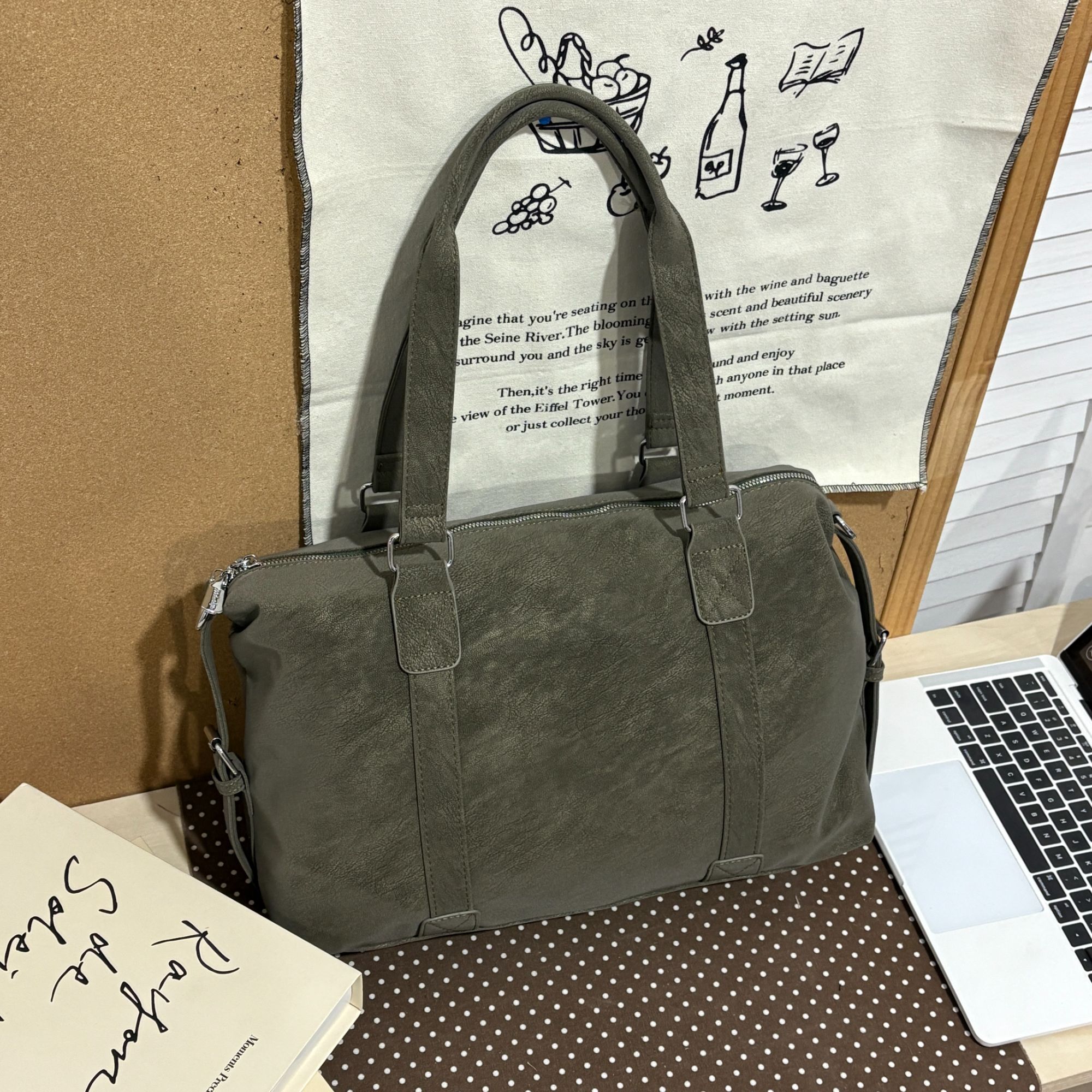 JuanJuan自制简约休闲包斜挎包a361