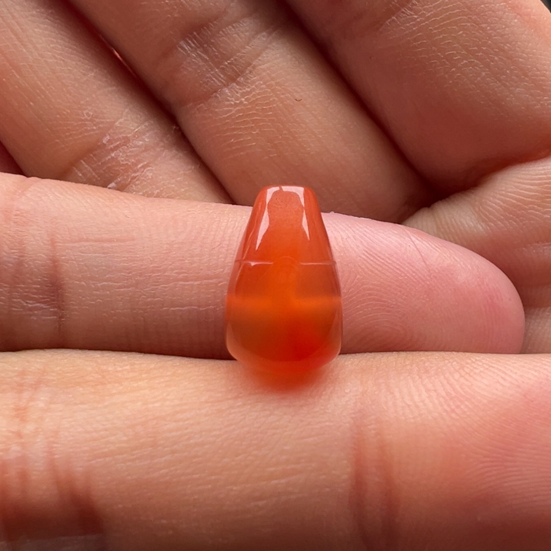 月***咕南红玛瑙未镶嵌三通8.3