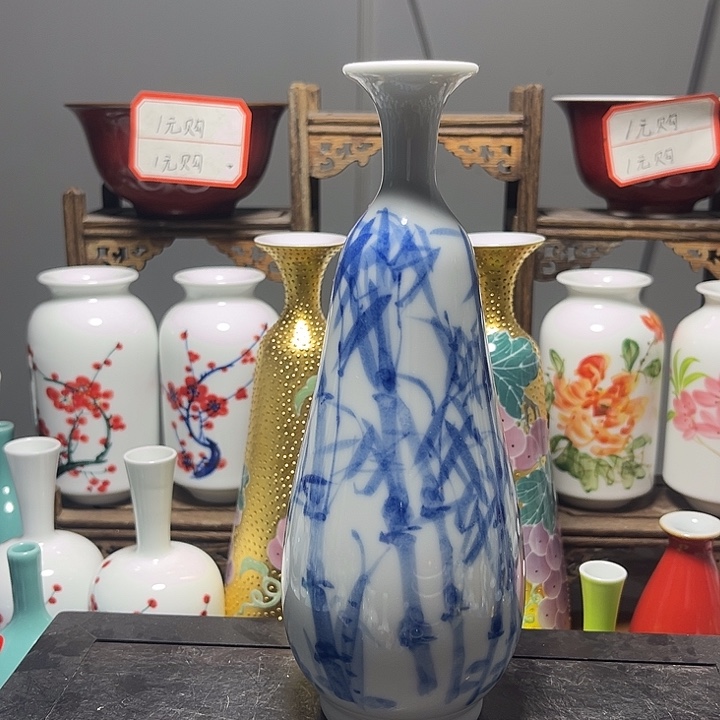 摆件陶景德镇陶瓷高18cm