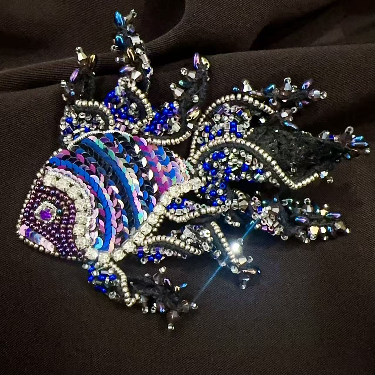 高定工坊法式珠绣尤利娅胸针[224-18]