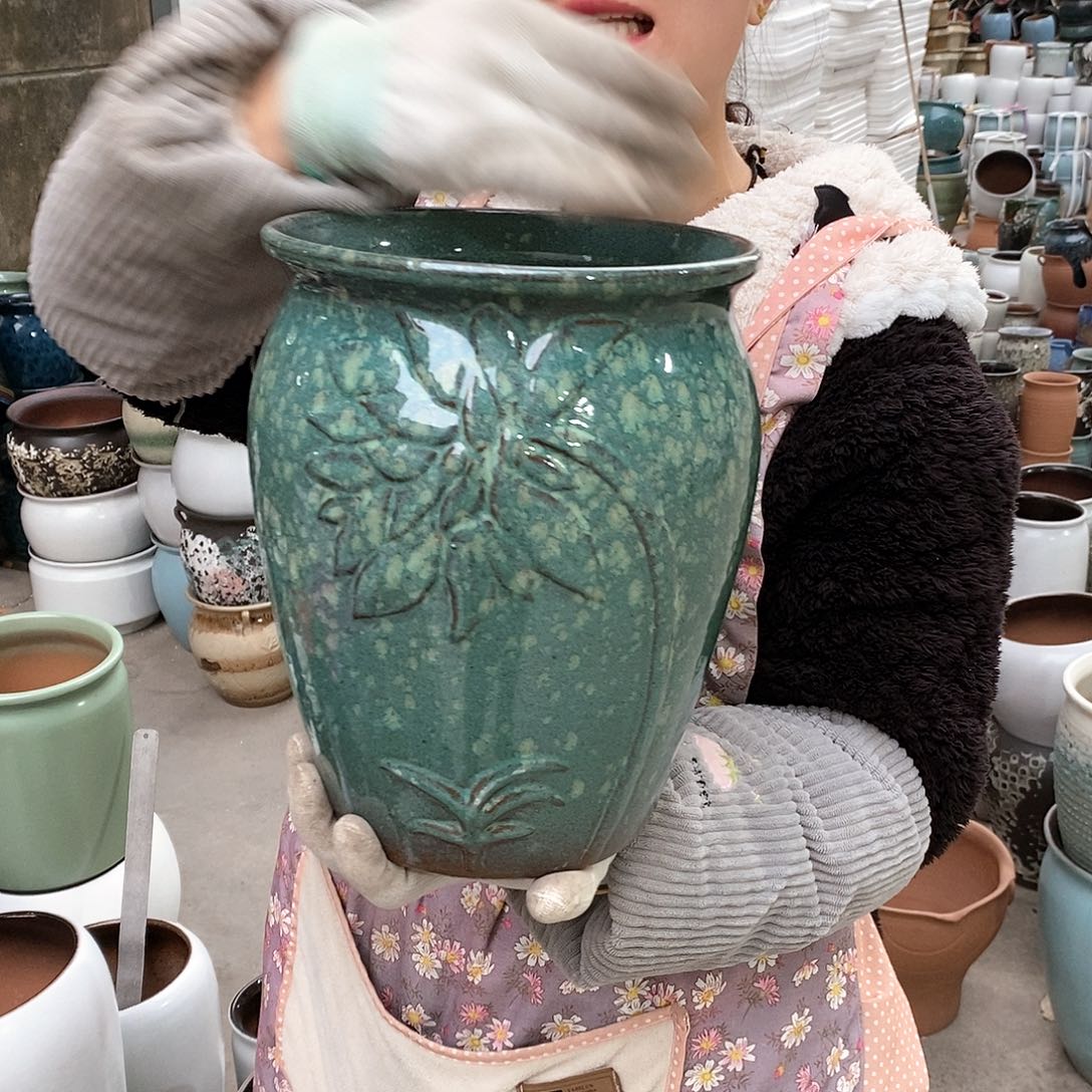 紫砂花盆正品口20高25