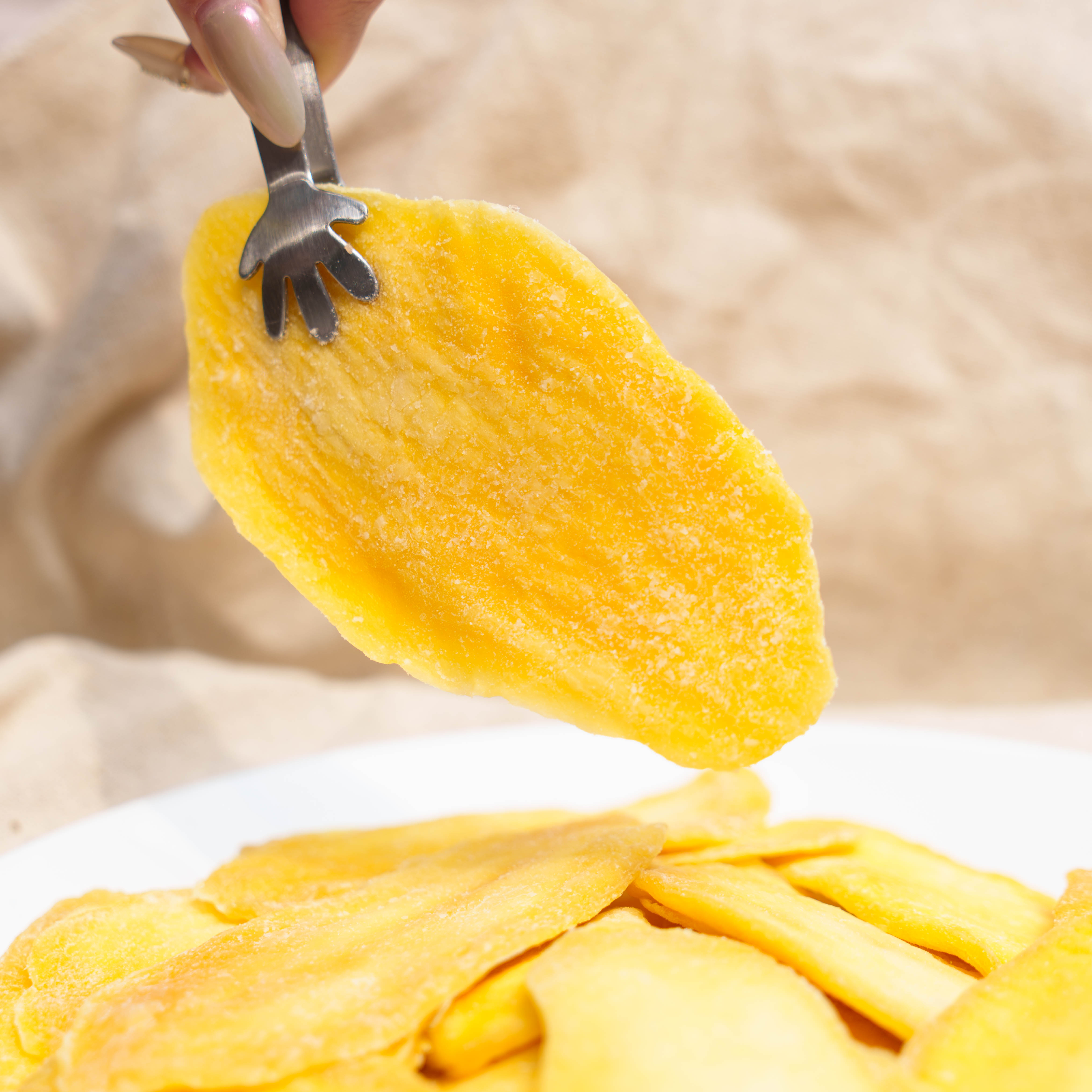 【杰仔专属】精选香甜大玉芒芒果干厚切软糯厚实新鲜独立包装