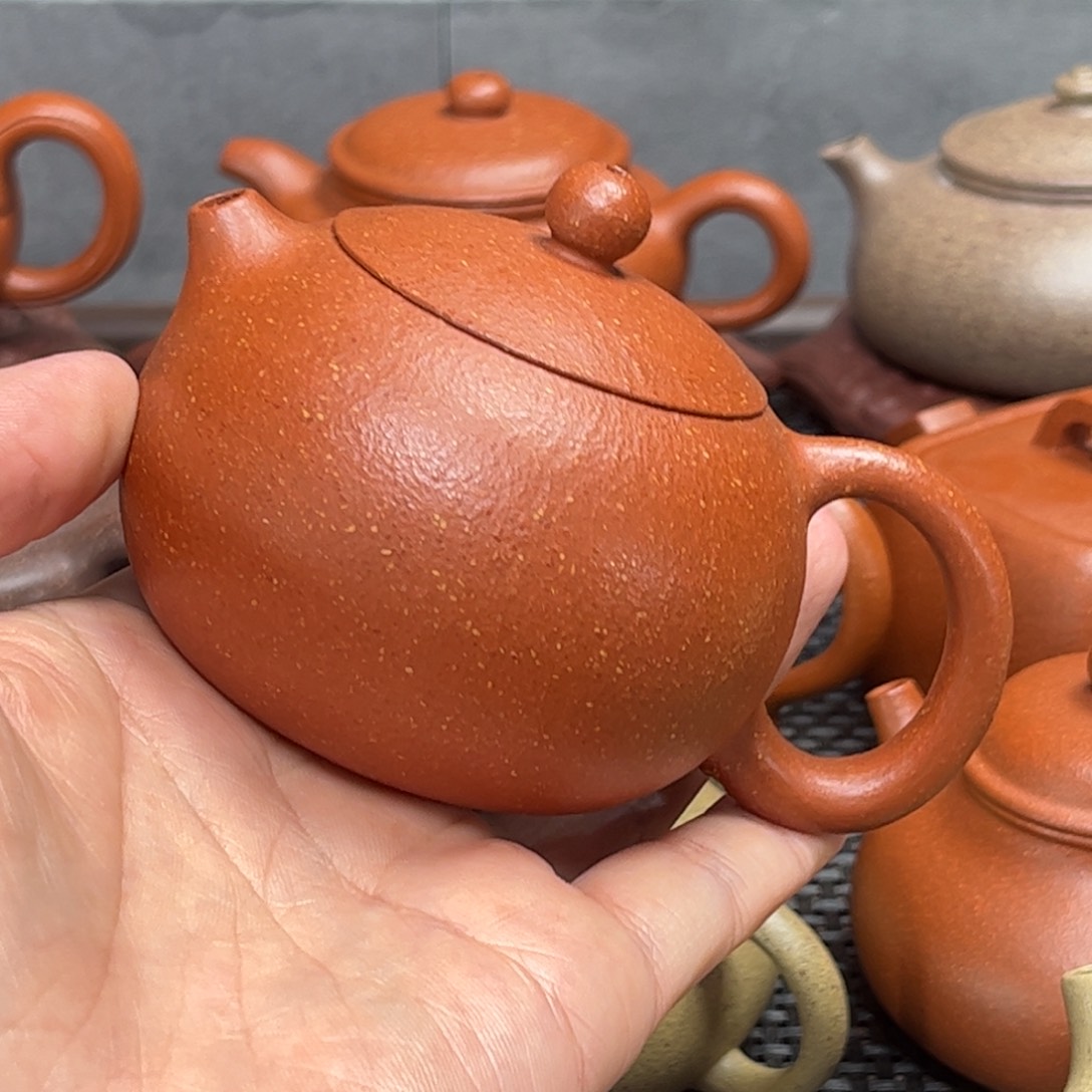 紫砂茶壶紫砂艺术茶具套装红降坡