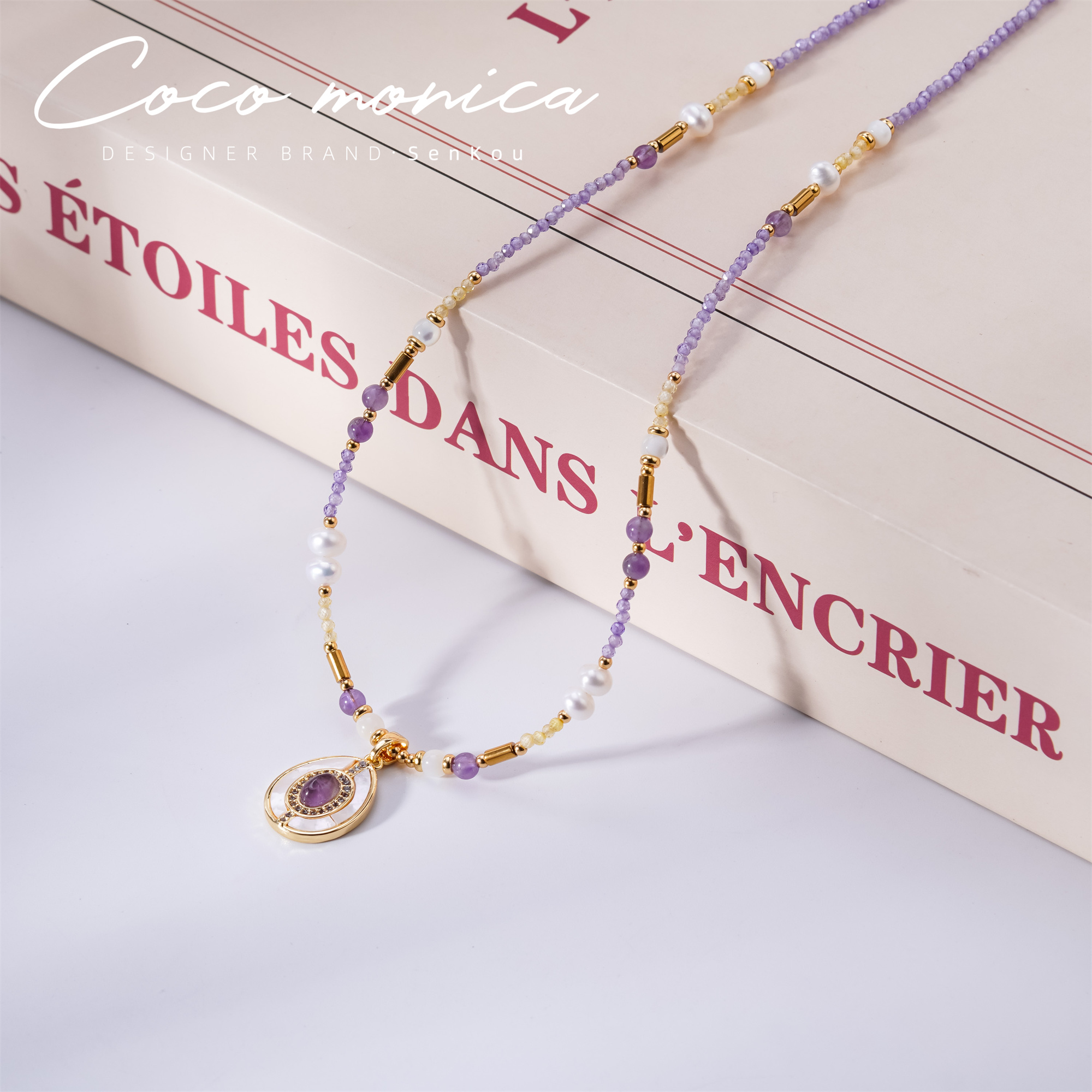 【小霞珠宝】项链珍珠手工气质时尚百搭复古 AE904